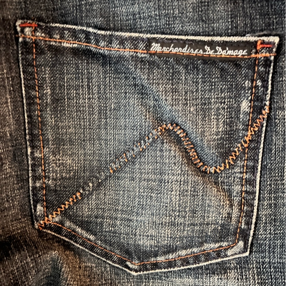 Jean Paul Damage Distressed Franco Blue Jeans 38 x 34 - Picture 7 of 10